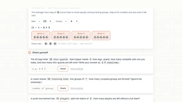 Example interactive Sprout lesson